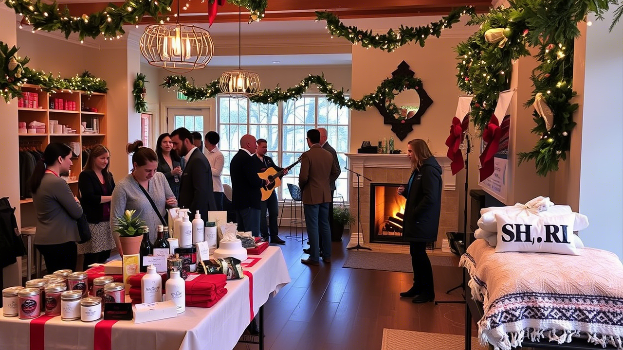 Seasonal decor, gift ideas, and exclusive spa events