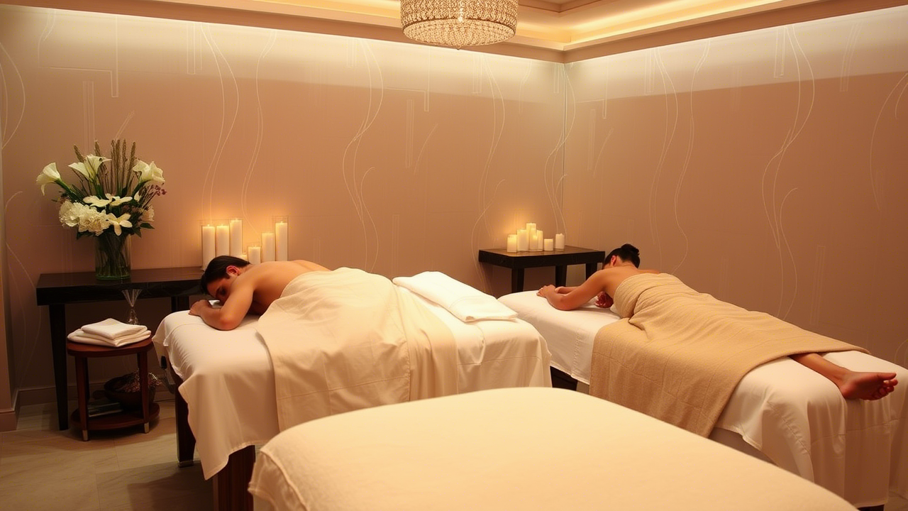 Signature services like couples massage & body wraps